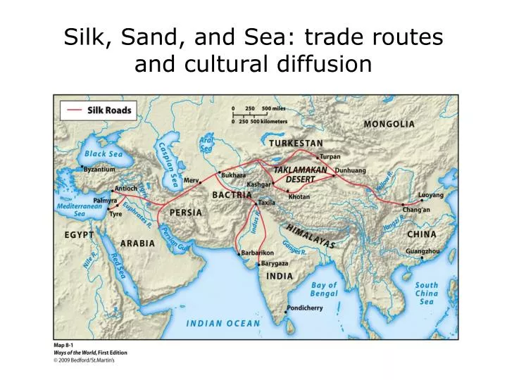 silk sand and sea trade routes and cultural diffusion