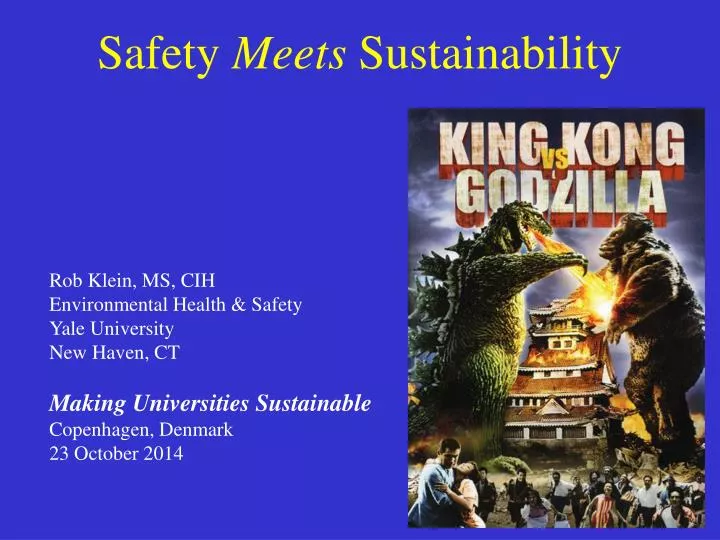 safety meets sustainability