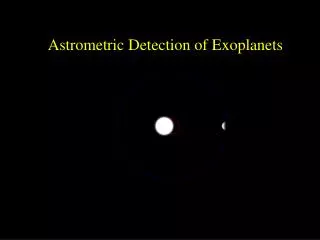 Astrometric Detection of Exoplanets