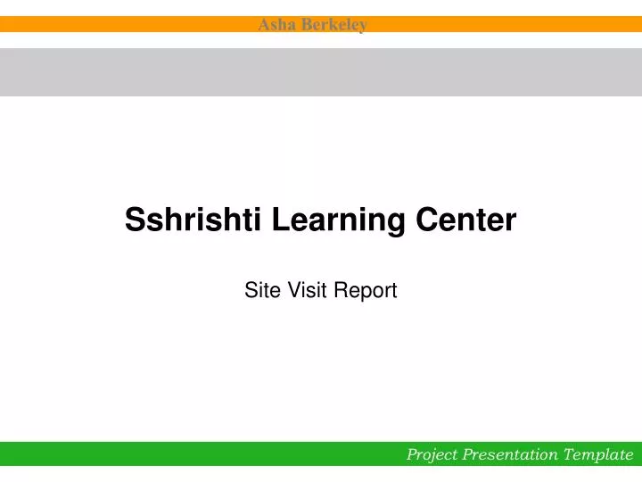 sshrishti learning center