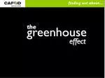Understanding the Greenhouse Effect and Global Warming - slide 1