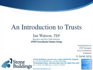 An Introduction to Trusts