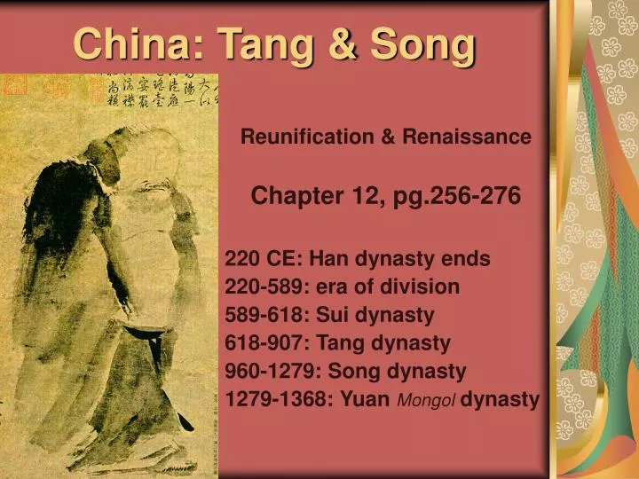 china tang song