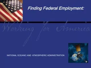 Finding Federal Employment: