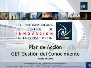 red interamericana de centros de i n n o v a c i o n en la construccion
