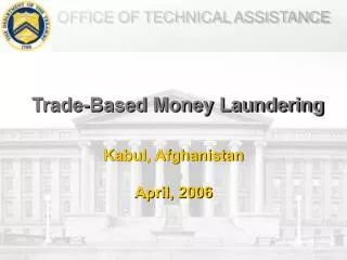 Trade-Based Money Laundering
