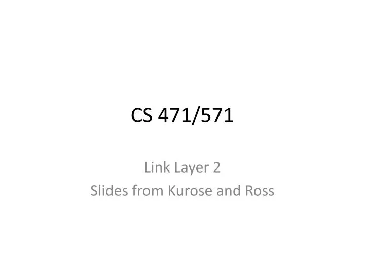 cs 471 571