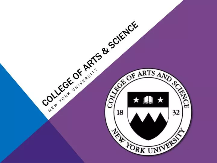 college of arts science