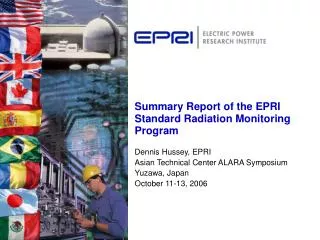 Summary Report of the EPRI Standard Radiation Monitoring Program