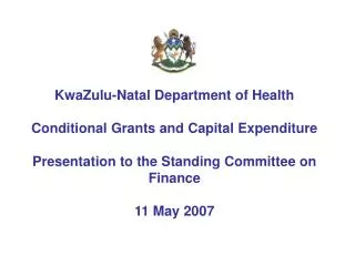 Expenditure on Conditional Grants