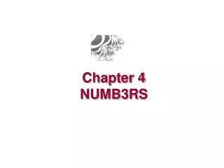 Chapter 4 NUMB3RS