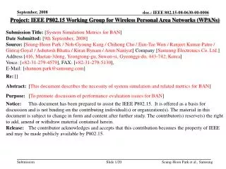 Project: IEEE P802.15 Working Group for Wireless Personal Area Networks (WPANs)