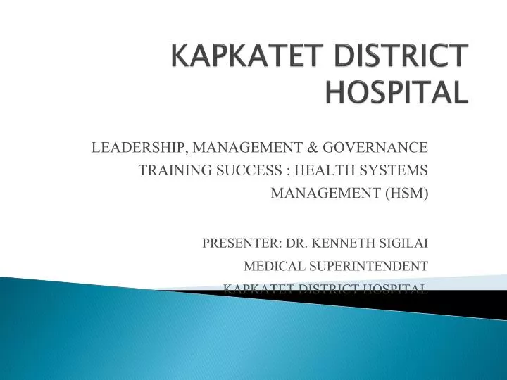kapkatet district hospital