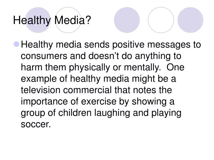 healthy media