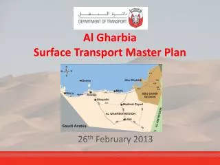 Al Gharbia Surface Transport Master Plan