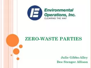 ZERO-WASTE PARTIES