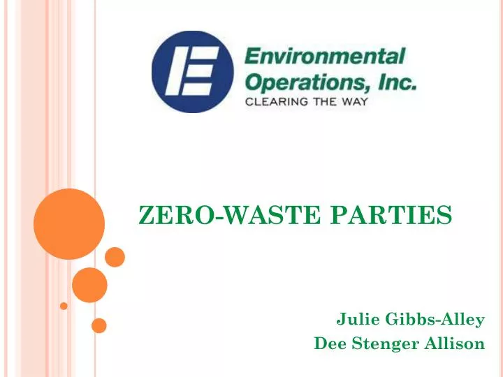 zero waste parties