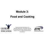 Module 3: Food and Cooking