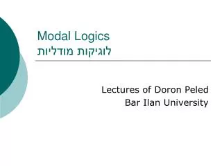 modal logics