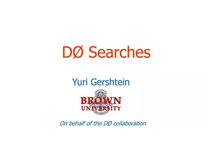 d searches