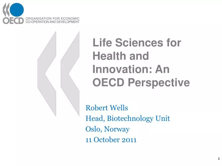 robert wells head biotechnology unit oslo norway 11 october 2011