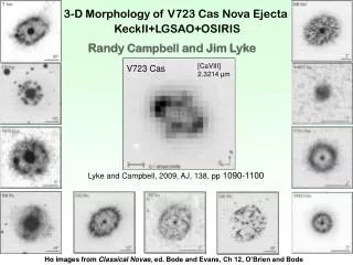 3-D Morphology of V723 Cas Nova Ejecta KeckII+LGSAO+OSIRIS