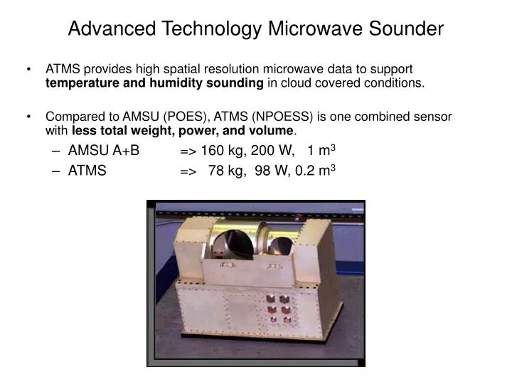 advanced technology microwave sounder