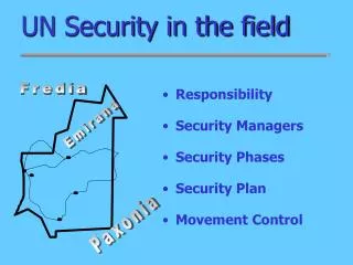 UN Security in the field