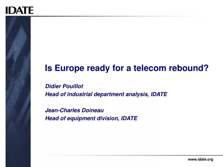 is europe ready for a telecom rebound