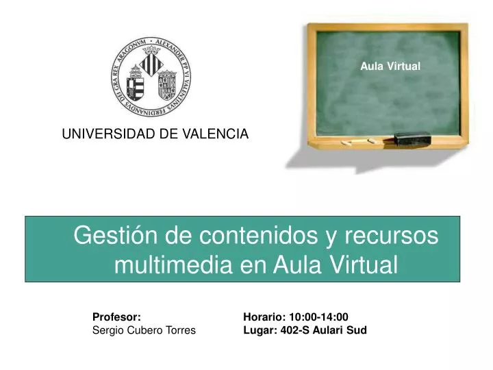 gesti n de contenidos y recursos multimedia en aula virtual