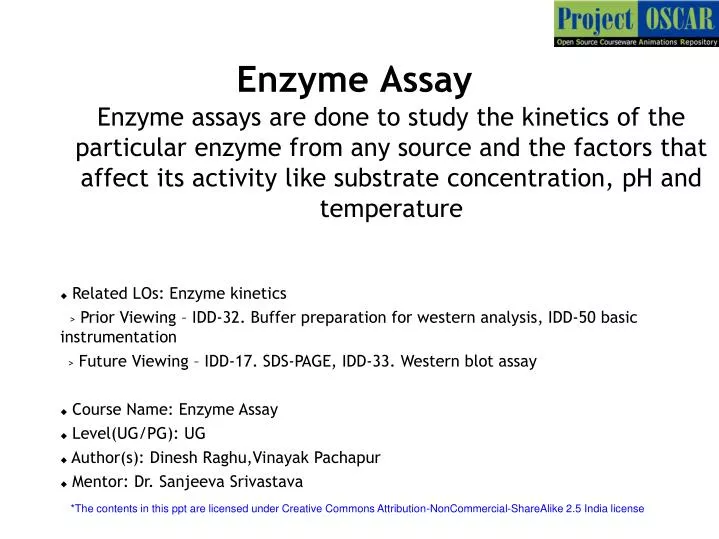 enzyme assay