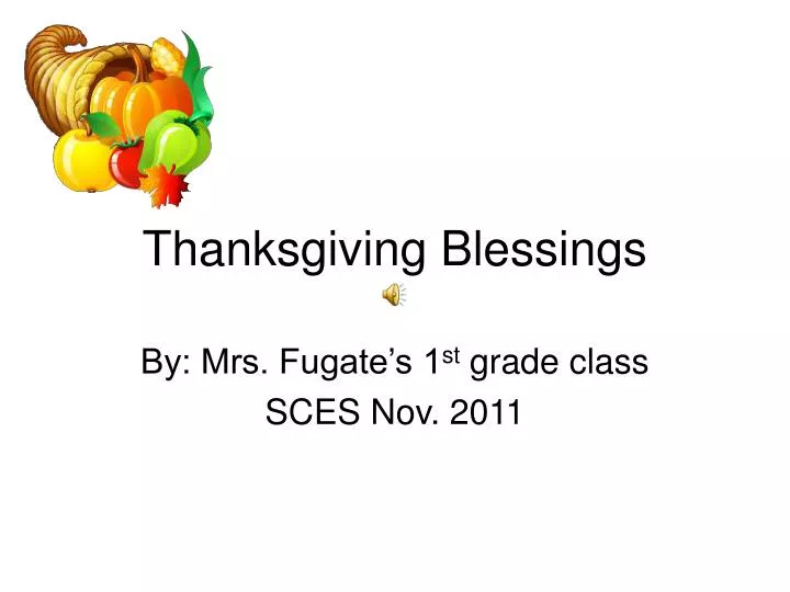 thanksgiving blessings