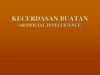 kecerdasan buatan artificial intelligence