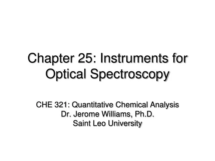 chapter 25 instruments for optical spectroscopy