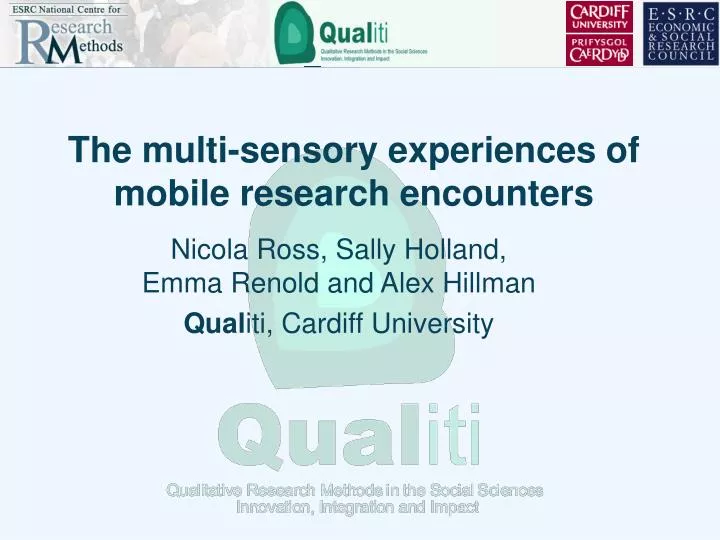 the multi sensory experiences of mobile research encounters