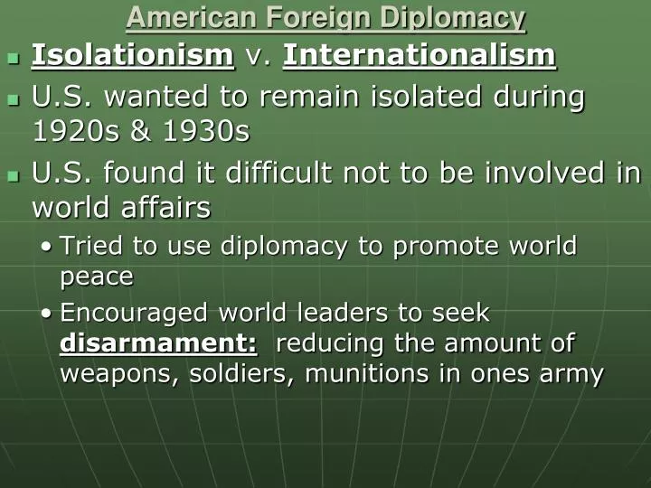 american foreign diplomacy