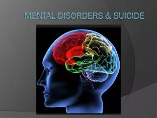 Mental Disorders &amp; Suicide