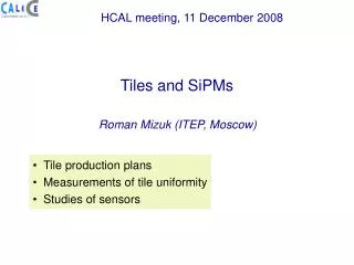 Roman Mizuk (ITEP, Moscow)