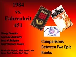1984 vs. Fahrenheit 451