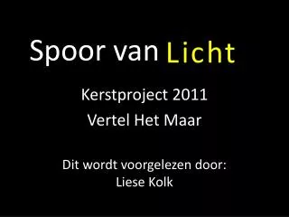 spoor van