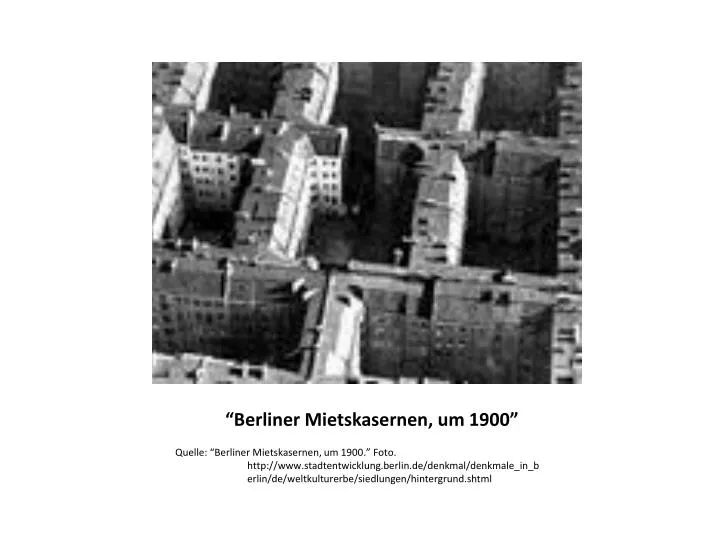 berliner mietskasernen um 1900