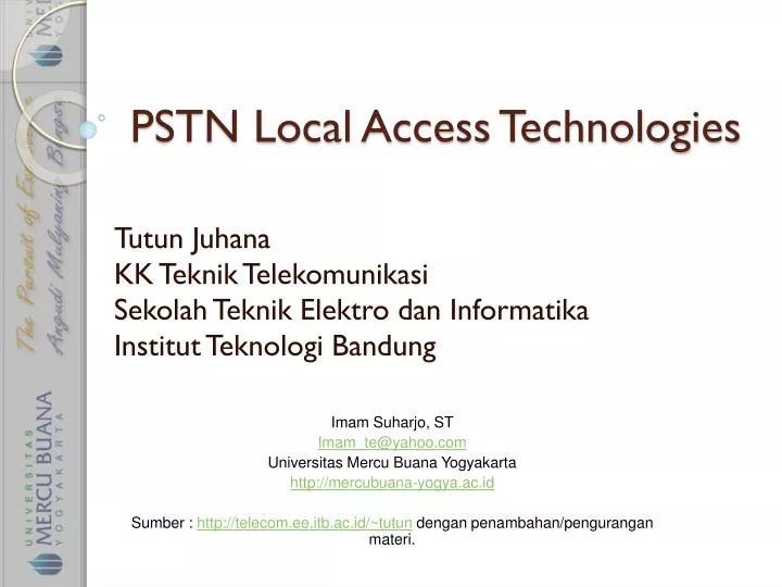 pstn local access technologies