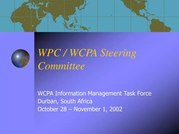 wpc wcpa steering committee