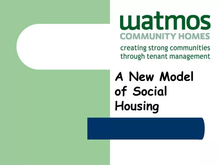 a new model of social housing