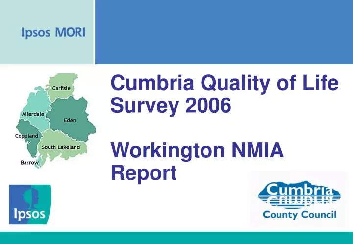 cumbria quality of life survey 2006 workington nmia report