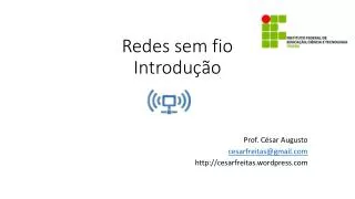 redes sem fio introdu o