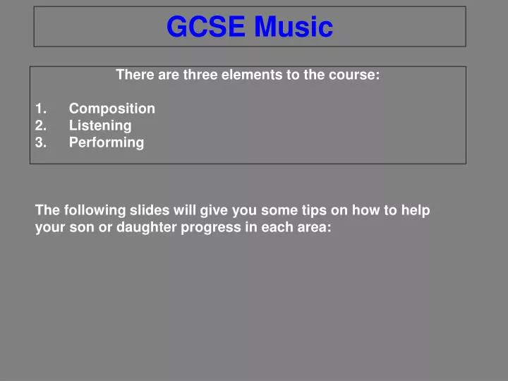 gcse music