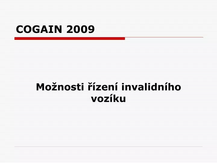 cogain 2009