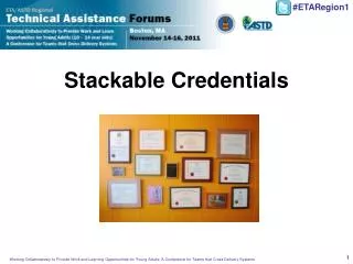 Stackable Credentials