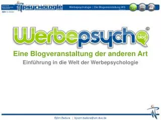 eine blogveranstaltung der anderen art einf hrung in die welt der werbepsychologie